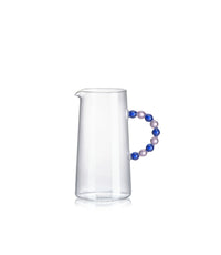 Collier Amber & Green Handle Clear Borosilicate Pitcher 1.3L