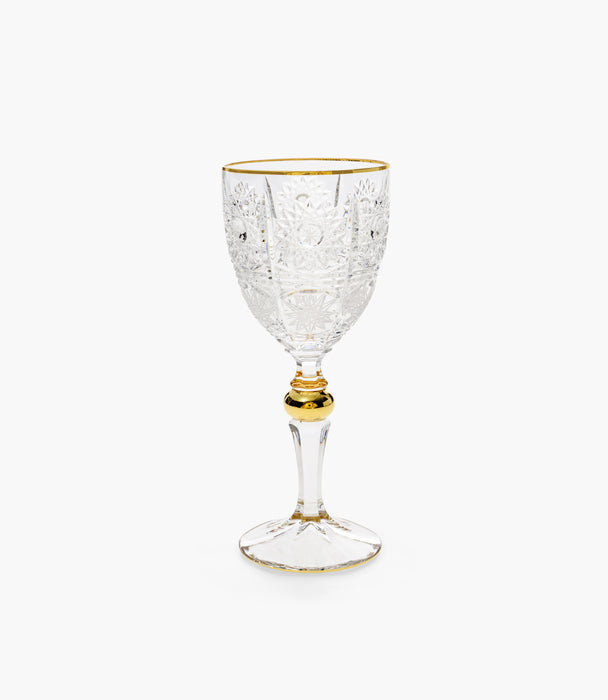 500Pk Crystal Matt Cut Gold Juice Glass 260ml
