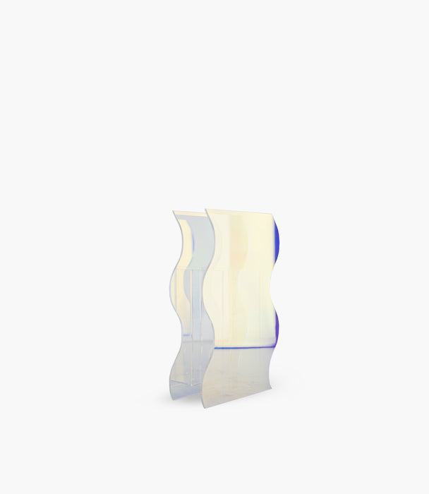 Oliver Iridescent Large Vase - Clear