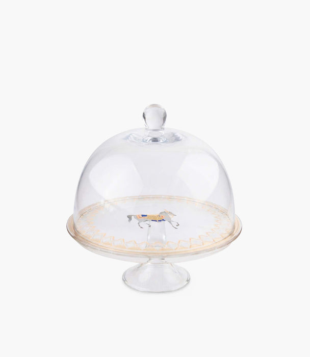 Pferd Amber Footed plate and Dome 24cm