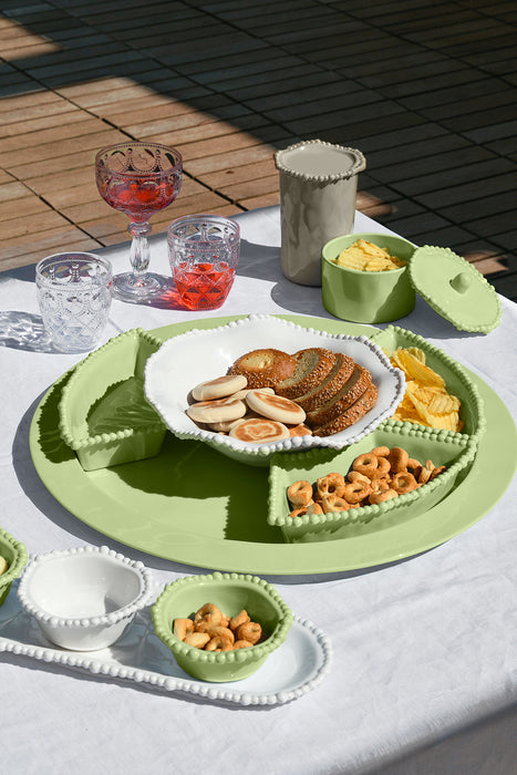 Joke Table & Kitchen Sage Melamine Appetizer 5 Pcs Dishes