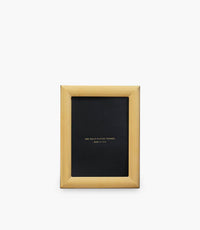 إطار صور غيلدد ذهبي بحافة عريضة ونقوش متقاطعة - 13×18 سم