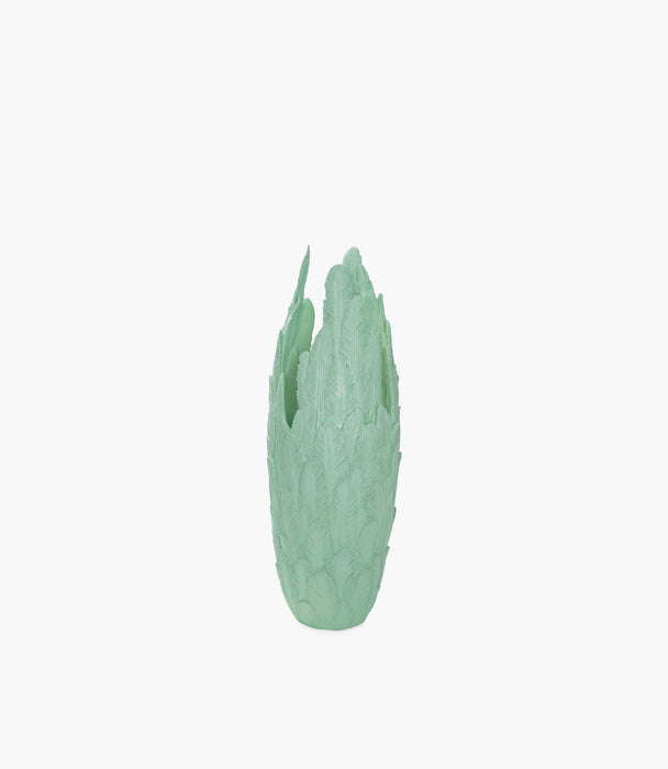 Resin Leather Vase Large Green 91cm