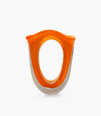 Fire Amber Glass Sculptures Orange, S