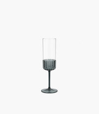 Chromatic Grey Flute Glass 140ml S/6