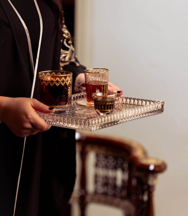 Bonton Gold S/6 Tea Cup w/Saucer 120mL - Roomours UAE