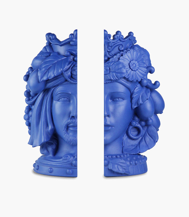 Teste Matte Bookend Double Blue 25.5cm