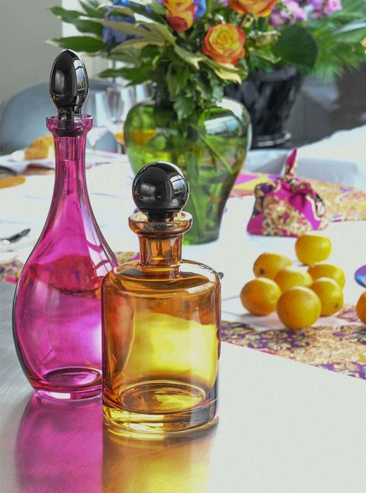 Vesti La Tavola Glass Juice Bottle - Cachemire Orange - Roomours UAE