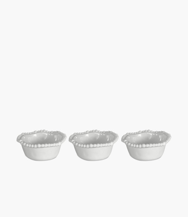 Joke Table & Kitchen Melamine Set 3 Small Bowls - White