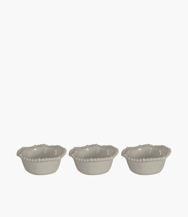 Joke Table & Kitchen Taupe Set 3 Small Bowls