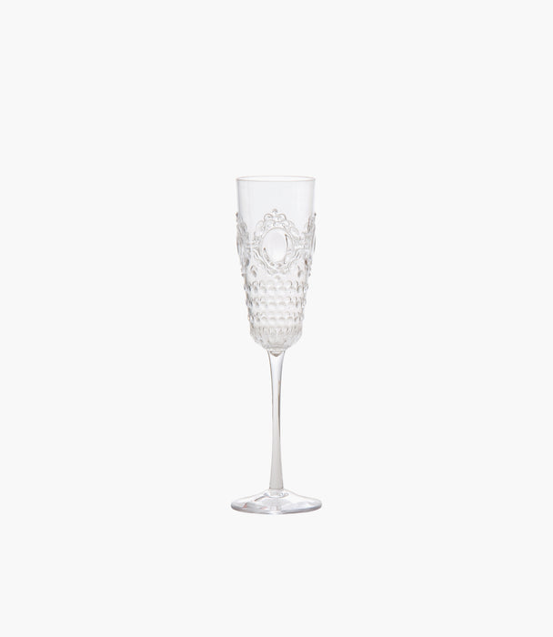 Baroque & Rock Flute glass - Clear