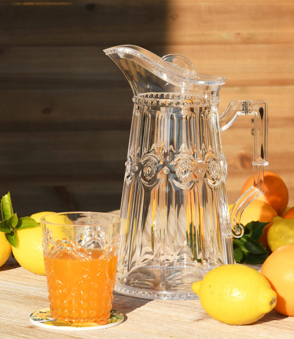 Baroque & Rock Clear Acrylic Pitcher