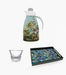 Amazonia Silver Leaves Bundle: Thermos, Cups, Tray -8 Pieces - Roomours UAE
