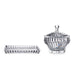Crown Jewel Bowl with Lid & Rectangular Plate – 19x35 cm - Roomours