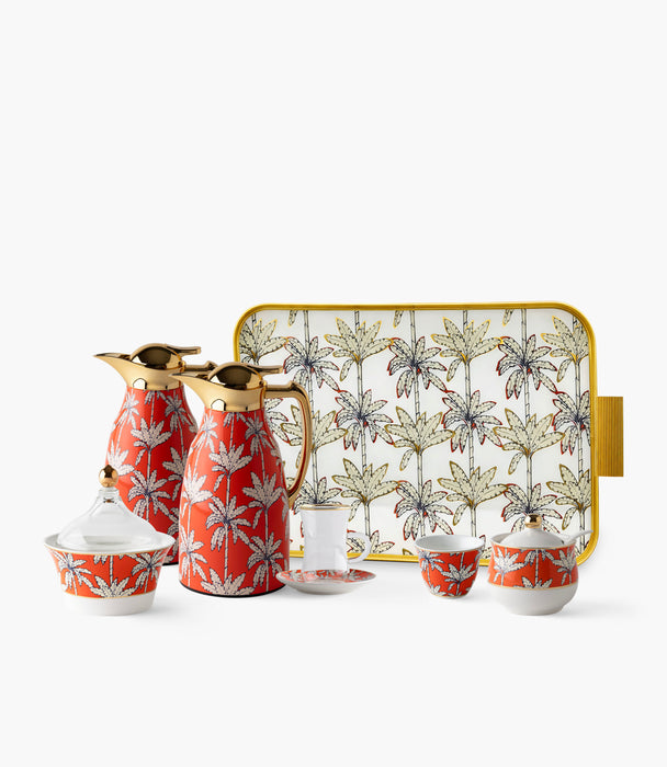 Orange Palm Tea & Coffee Bundles 17 Pcs