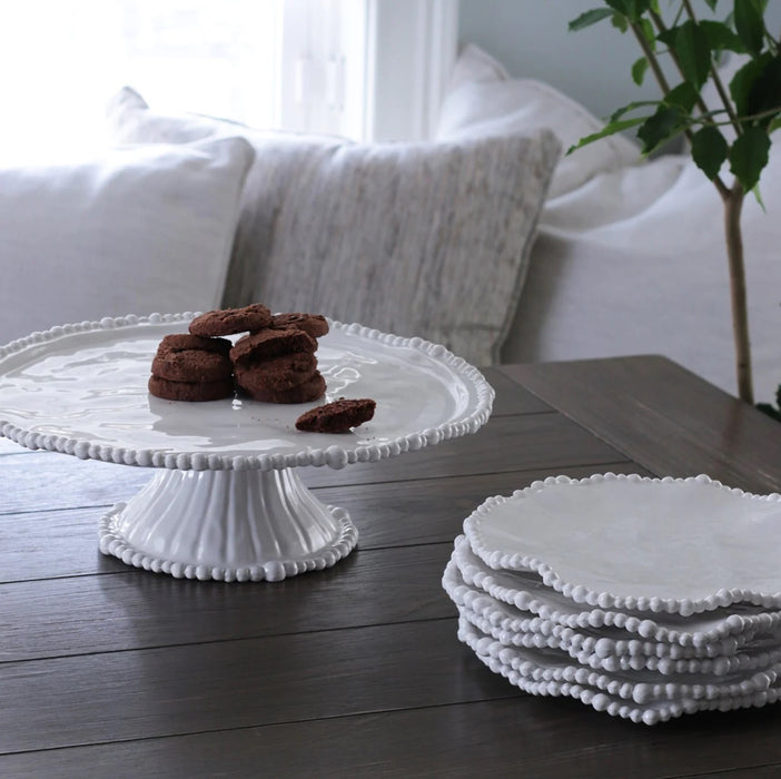 Joke Table & Kitchen White Melamine Cake Stand