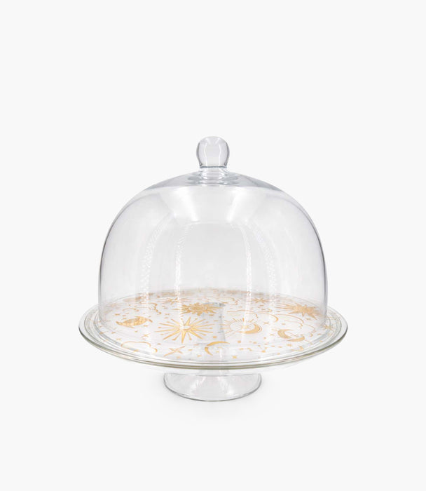 Celestial Footed plate and Dome 24cm