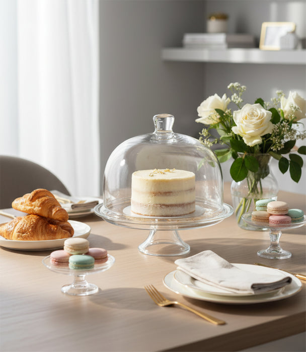 Celestial Footed plate and Dome 24cm