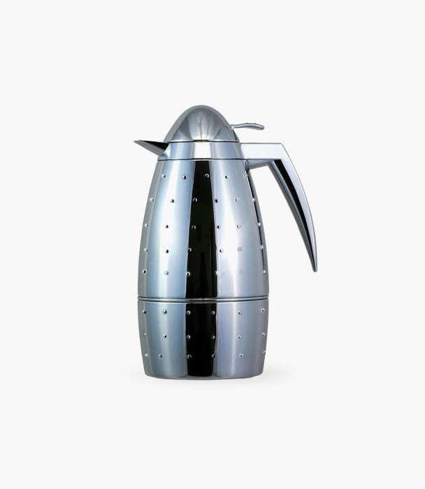 Dot Thermos Silver Body & Handle, Golden Top 1L