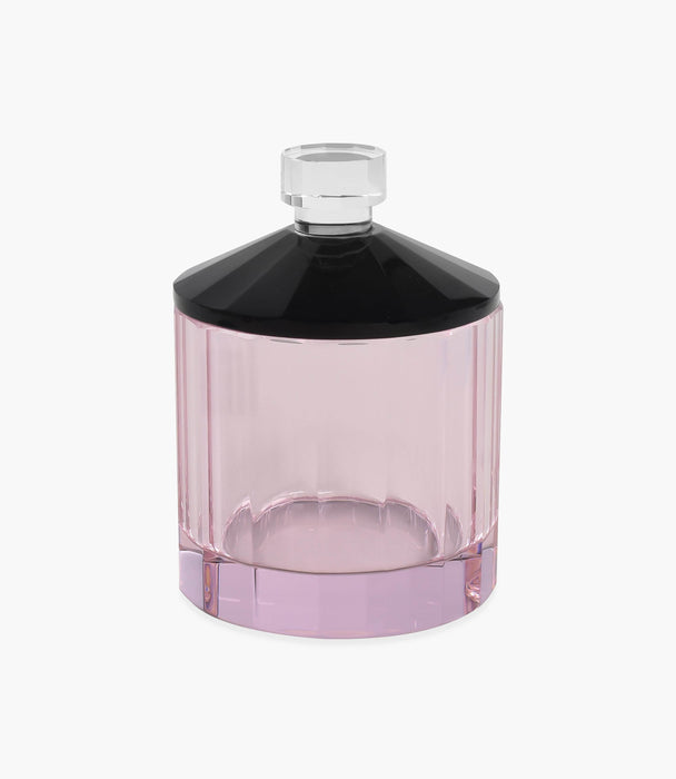 Kiyara Crystal Glass Jar 9x9x12cm - Roomours UAE