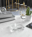 Kiyara Crystal Glass Ashtray Clear 13.5x13.5x3.5cm - Roomours UAE