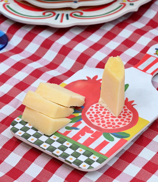 لوح تقطيع دولتشي فيتا ميلامين ملوّن برسمة رمان