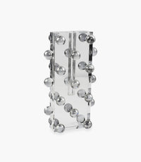 Kiyara Crystal Glass Vase Eletroplating Grey L:17x9x30cm