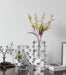 Kiyara Crystal Glass Vase Eletroplating Grey S:17x9x25cm - Roomours UAE