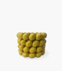 L-Yellow Pot With Lemon Dolomite 25*25*18.2cm