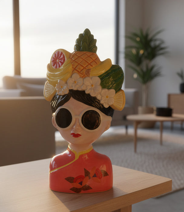 Isla Ida Figure Vase Dolomite 10*8.5*18cm