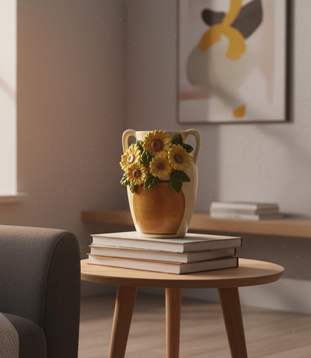 Sunflower Dolomite Vase 19.5*18.7*26cm