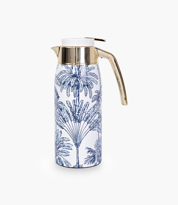 Summer Palm - White 0.75L Thermos - Roomours UAE