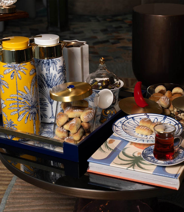 Summer Palm - Yellow 0.75L Thermos - Roomours UAE