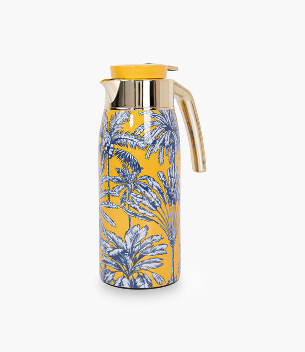 Summer Palm Yellow Thermos 1L