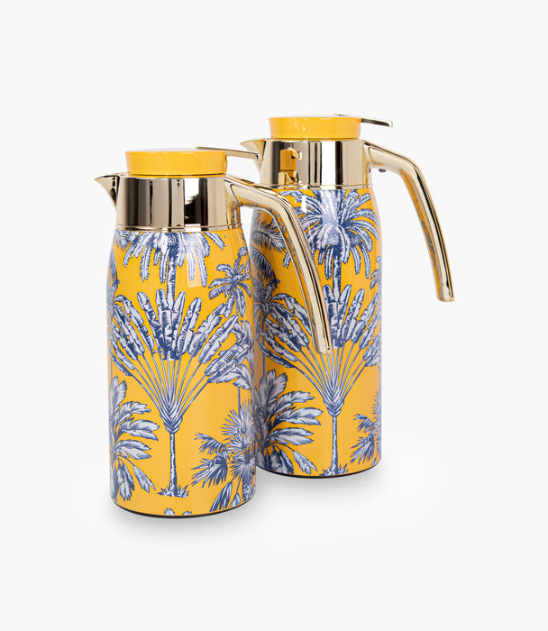 Summer Palm Yellow Thermos 1L