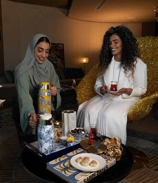 Summer Palm - Yellow 1L Thermos - Roomours UAE