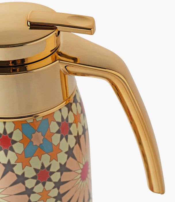 Naqsh Beige/Pink Thermos  1L