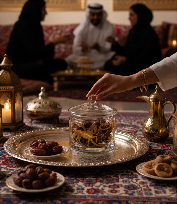 Equine Small Candy box with cover 13cm