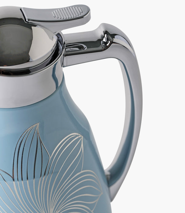 ترمس بلو تايلز ستانلس ستيل بزخارف ملونة - 1 لتر