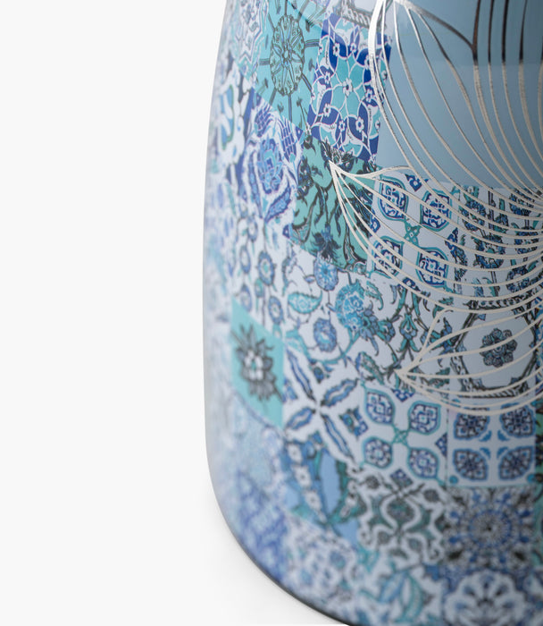 ترمس بلو تايلز ستانلس ستيل بزخارف ملونة - 1 لتر