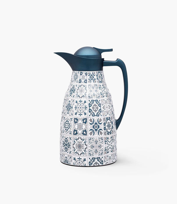 Andalusia Silver Blue Thermos 1L