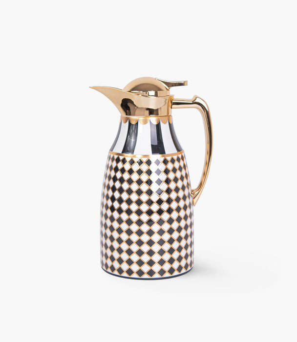 Circus Black & White/Gold Thermos 1L