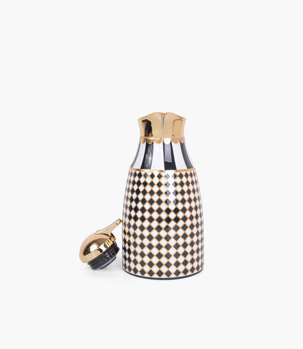 Circus Black & White/Gold Thermos 1L
