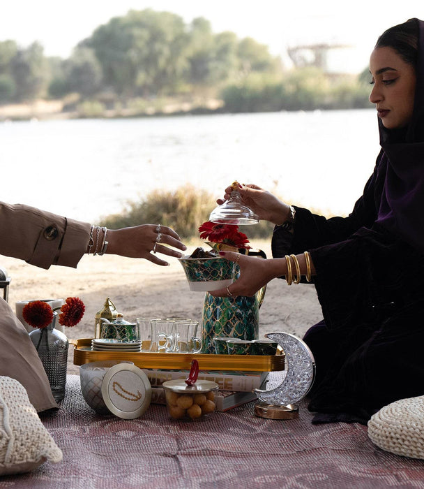 Amazonia 1L Thermos Green Gold - Roomours UAE