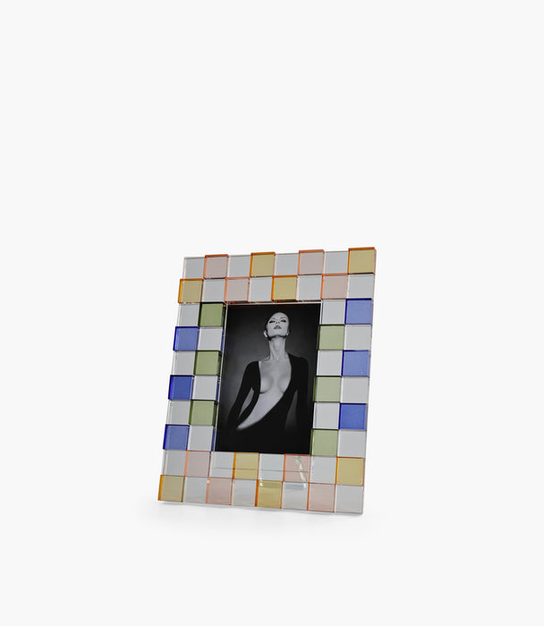 إطار صورة موزاييك كريستالي ملون - 10×15 سم