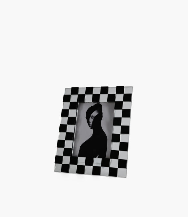 Photo Frame Mosaic Black and White 13x18cm