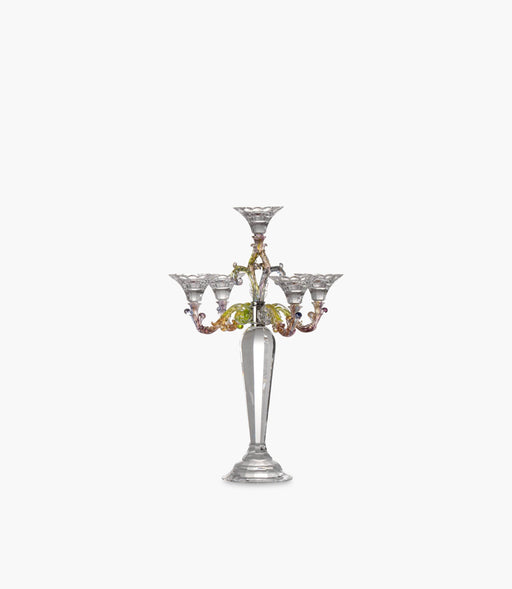 Canvas Candelabras Crystal 5 Arms 39x39x54cm - Roomours UAE