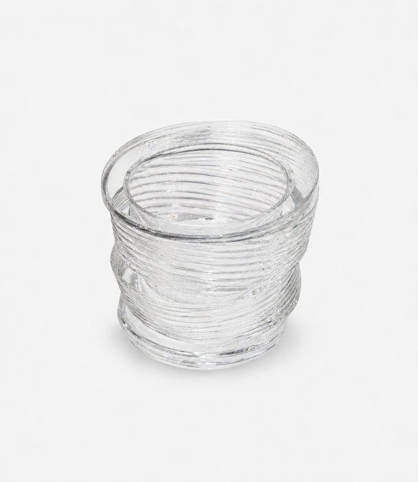 Swirl Crystal Jar Oud Clear 10.8cm