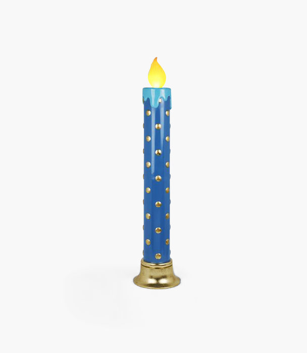 Xmas Resin Display LED Candle,Blue 25X25X122.5Cm