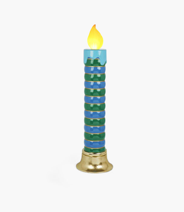 Xmas Resin Display LED Candle,Multicolor, 25X25X97Cm